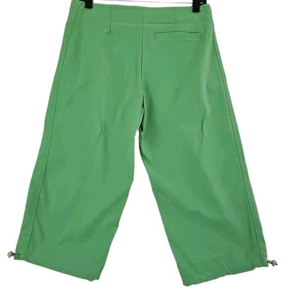 Grandslam Woman Size 6~ Green Golf Capri Crop Pants Wide Leg Toggle. - Picture 3 of 9
